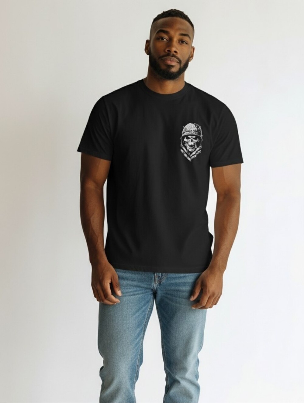 Metal Mulisha Black Skull Graphic Tee Grunge Short Sleeve Men's T-shirt 2XL